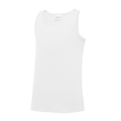 Just Cool Polyester Kids Childs Breathable Athletic Sports Tank Top Vest Singlet - Picture 2 of 5