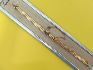 Beautiful-Vintage-KREISLER-Ladies-Gold-Filled-Watch-Band-5-3-4-034-Long