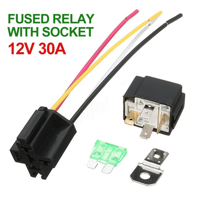 Ab Dc 12v 30a 4pin Electronic Relay Car Automotive Fuse