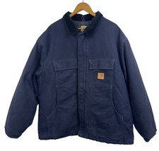 Vintage Carhartt Jacke Duck Arctic Quilt Lined C26 MDT Dark Blue Jacket Gr. 2XL