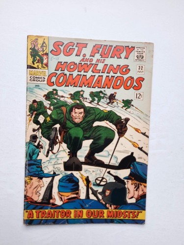 SGT. FURY AND HIS HOWLING COMMANDOS #32 marvel Silver Age Comic 1966 VG - Picture 2 of 4