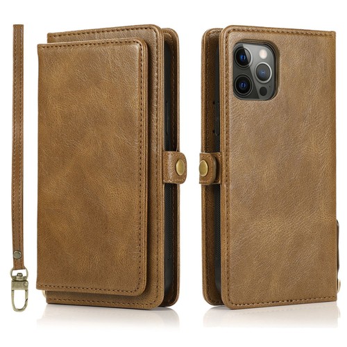 Detachable Leather Wallet Magnetic Card for iPhone 16 15 14 13 12 For Samsung - 第 7/11 張圖片