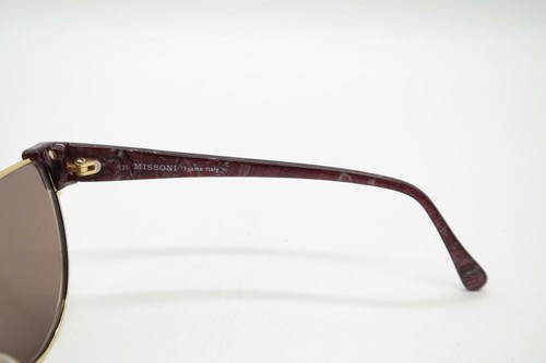 Vintage Missoni 183 Gold Mehrfarbig Oval Sonnenbrille sunglasses Brille NOS - Picture 4 of 6