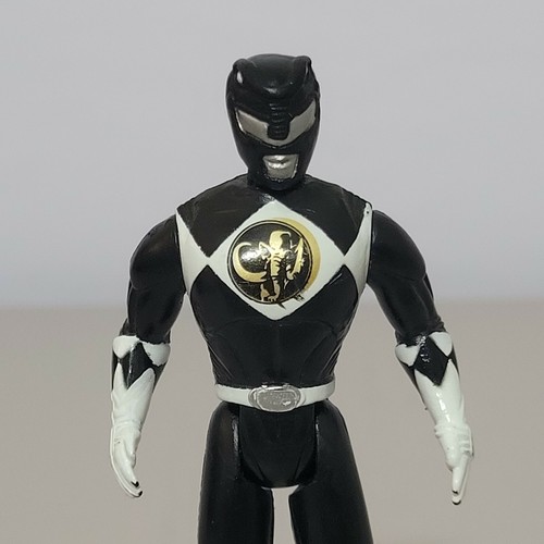 Vintage 1995 Saban BLACK DINO RANGER 4” Figure Mighty Morphin Power Rangers MMPR - Picture 2 of 10