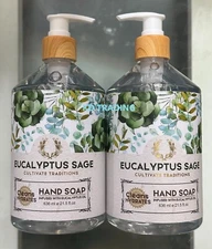 (2-Pack) CULTIVATE TRADITIONS ~ EUCALYPTUS SAGE Cleanse Hydrating HAND SOAP Wash