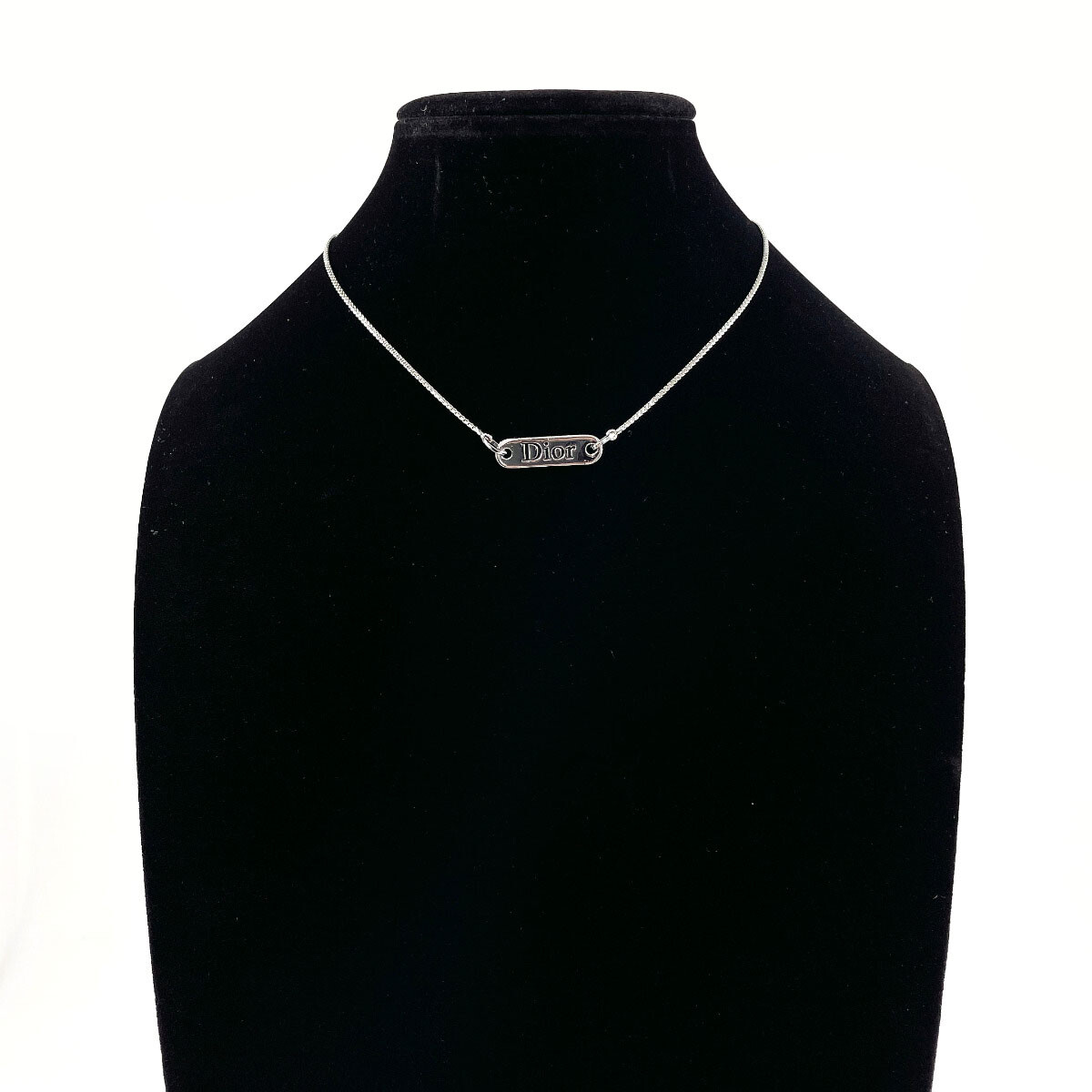 ✨未使用✨タグ付き‼️Dior ♡ Vintage ♡ necklace CHRISTIAN DIOR Dog Tag Charm Logo Necklace Galliano Era
