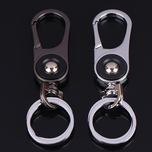 Zinc Alloy Carabiner Key Clip Key Ring Loop Hook Car Keychain Gift For Man - Picture 7 of 13