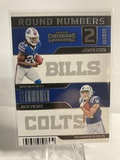 2022 Panini Contenders Round Numbers James Cook/Alec Pierce RC #RN-CP 🔥🔥