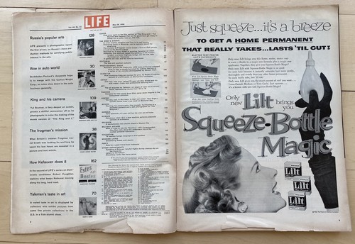 Vintage LIFE Magazine May 28 1956 The King and I Yul Brynner Deborah Kerr MCM Ad - Picture 3 of 4