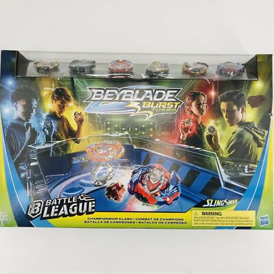 Beyblade Burst Turbo Slingshock Battle League Championship Clash Battle Set - NE 630509901630 | eBay