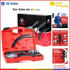Heavy Duty Coil Spring Compressor Tool Set for Suspension Work, Rugged, Portable
