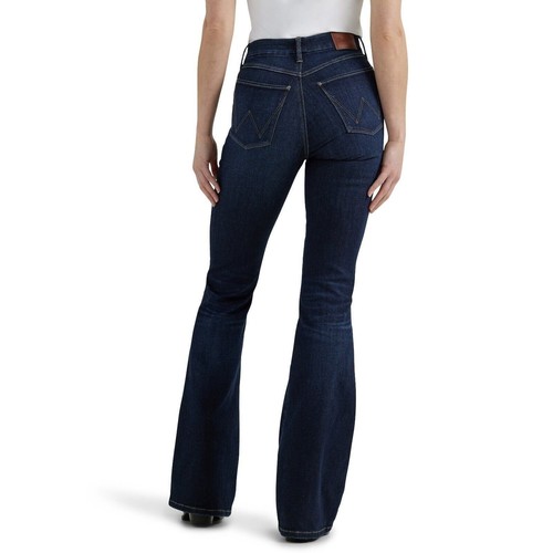 Wrangler Women's Bespoke Madilyn High Rise Flare Jeans Denim - Picture 3 of 4