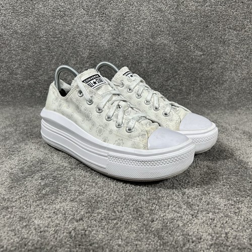 Converse CTAS Move OX A00841C Damengröße 9 Ton Blumenmuster Plateauschuhe gebraucht - Bild 3 von 13