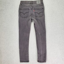 Levi's 510 Skinny Jeans Youth Boys 16 Reg 28x28 Black Stretch Classic Retro