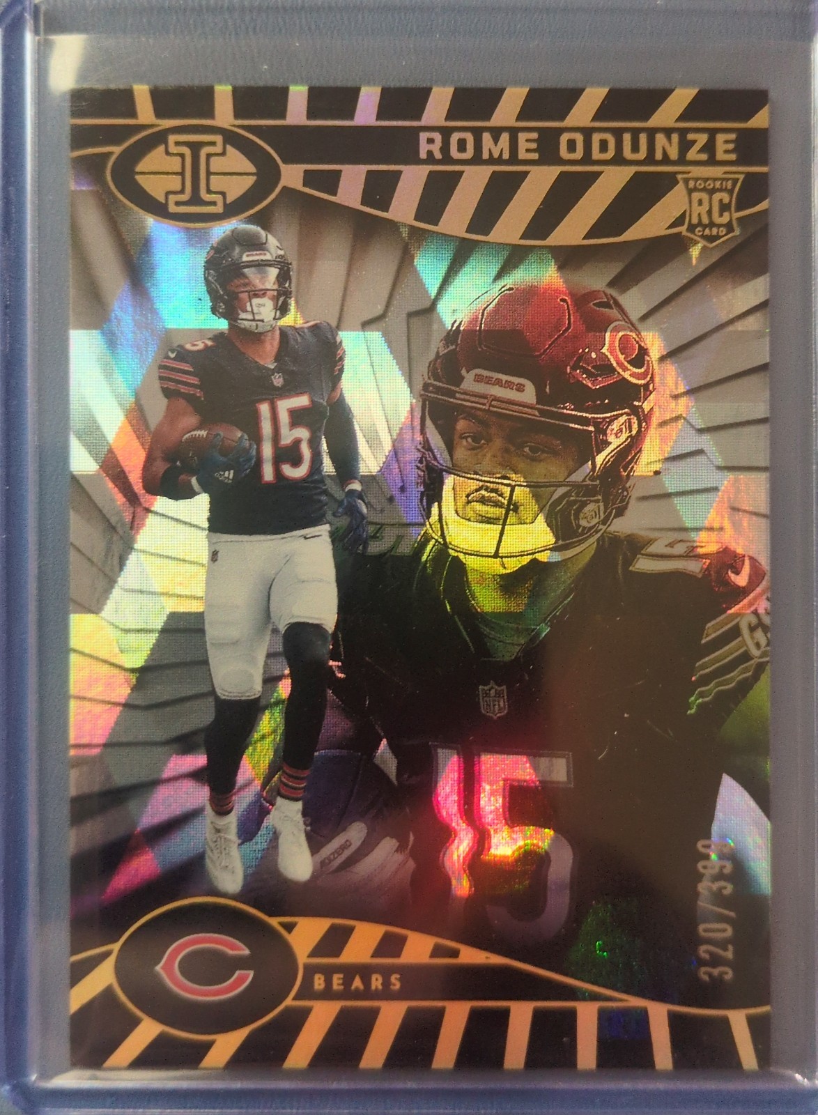 2024 Panini Illusions - Rome Odunze #14 Trophy Collection Cubic /399 (RC)