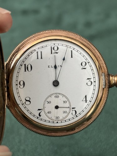 1910 Elgin 6s Hunter’s 7j Pocket watch - Picture 4 of 12