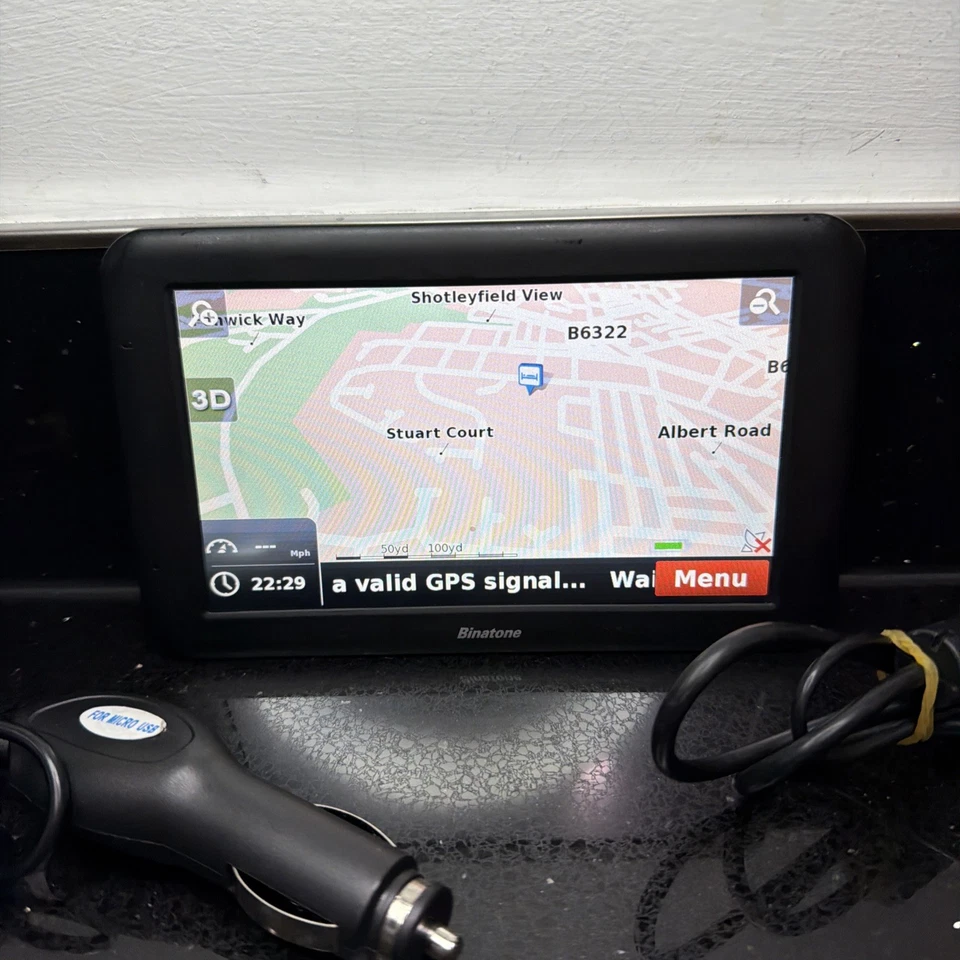 Sat Nav Binatone U605 Tested & Working - Image 2 of 4