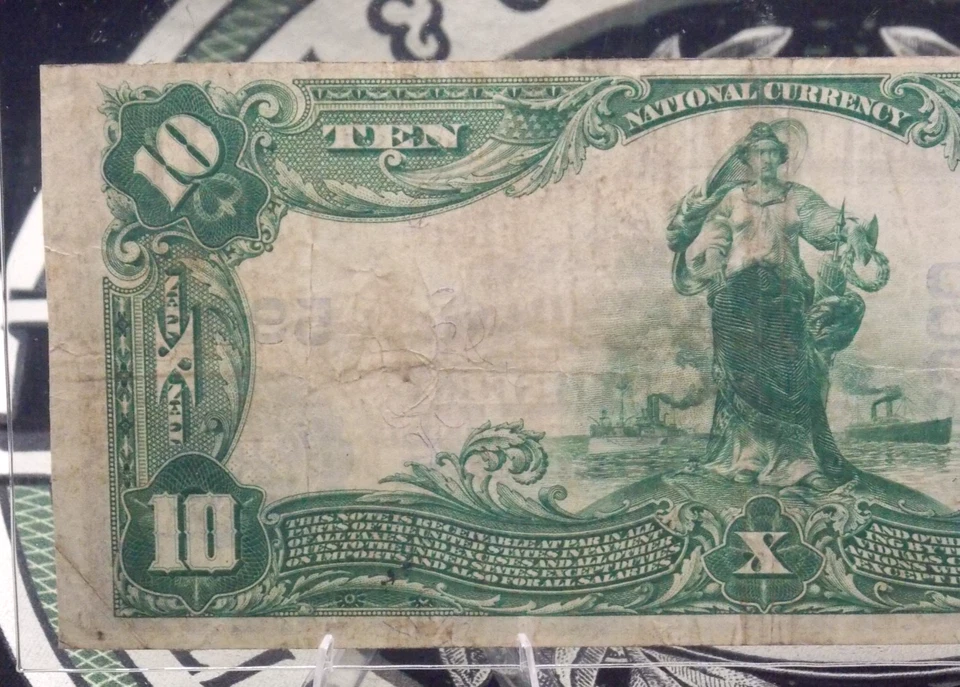 1902 $10 National Bank Note *BOWLING GREEN* KY Fr#633 PCGS VF20 PPQ CH#5900 - Image 4 of 4