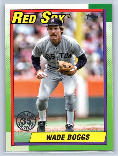 2025 Topps #T90-7 Wade Boggs 1990 Topps Baseball 35th Anniversary (Series One) - Bild 1 von 2