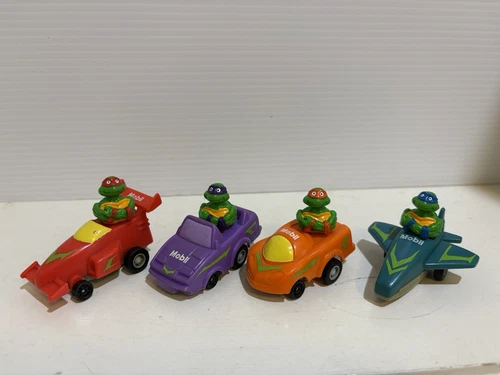 Vintage TMNT Teenage Mutant Ninja Turtles Mobil Pull Back Car 1990