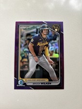 2024 Bowman Chrome Prospects - Brock Wilken #BCP-215 - Purple Refractor /250