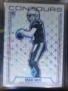 2024 Panini Phoenix Contours Drake Maye Rookie #CON-DME Hyper RC