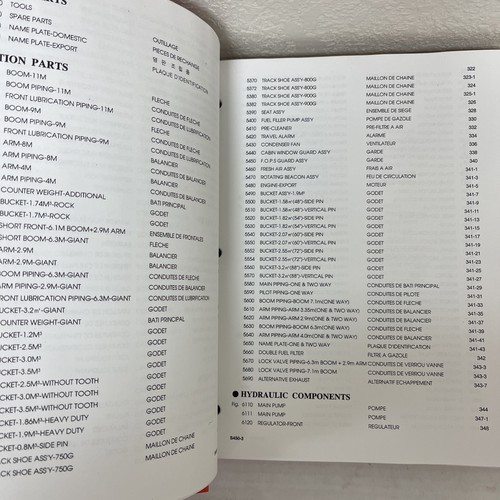 Doosan Daewoo S450-III Excavator Parts Catalog Manual 2021-7117EEF - Picture 7 of 7