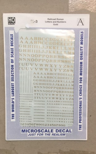 CALCOMANÍAS MICROESCALA 89-3, PS-87-3, PS-1-1/64 RR NÚMEROS ROMANOS/LETRAS Y RAYAS - Imagen 5 de 5