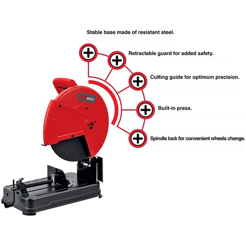 Promaker Chop Saw PRO-TZ2400Voltage - Frecuency: 120V - 60HzAmperage: 20.6AMP - Picture 4 of 6