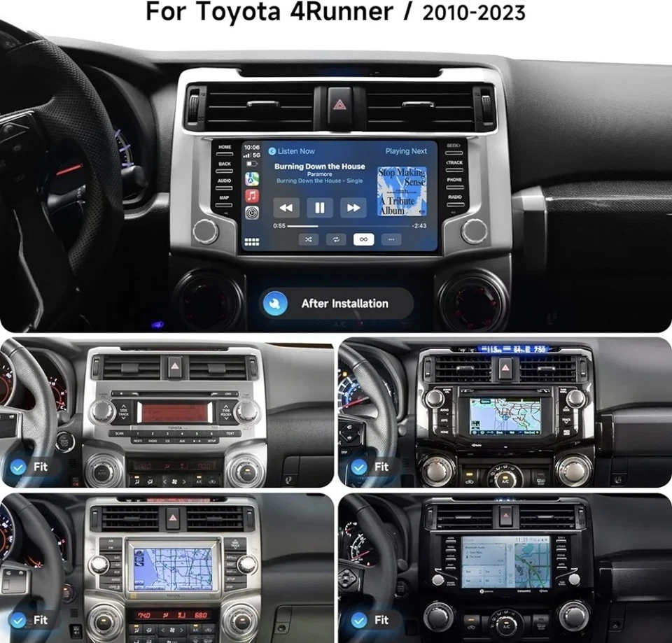 QLED Dasaita Toyota 4Runner 2010-2023 Apple CarPlay/Android Auto, GPS/4G LTE, - Image 2 of 4
