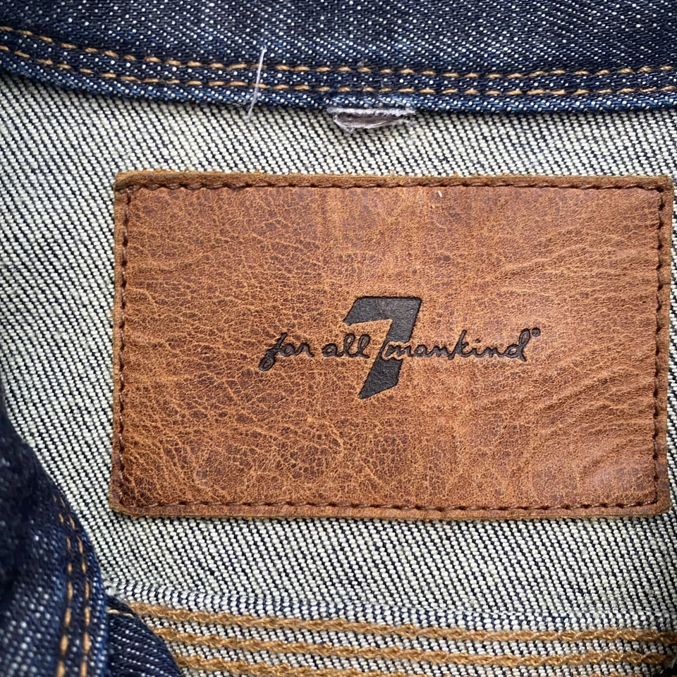 Seven For All Mankind Hombre Chaqueta Denim Talla XS Foto 2 de 4