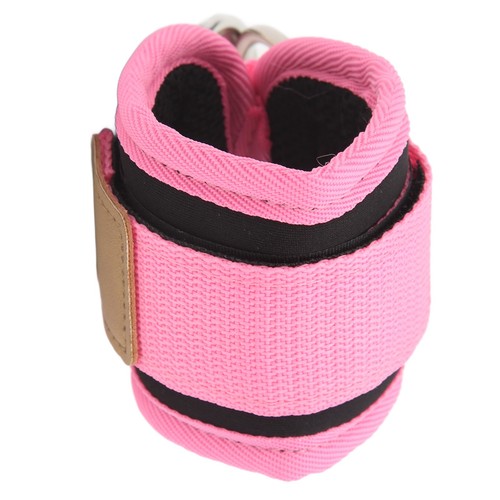Entrenador de fuerza de pierna con hebilla de tobillo (rosa) Fitness con anillos en D dobles y frotar T - Imagen 13 de 22
