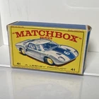 Matchbox Series Lesney #41 Vintage Ford G.T. Racer - Original Box Only