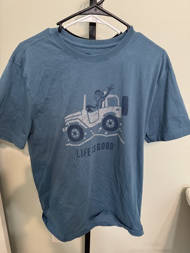 Life Is Good Herren M Tee Classic Fit Jake Jeep blau Tshirt kurzarm SCHÖN - Bild 1 von 9