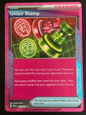 Unfair Stamp 165/167 Holo ACE SPEC Rare SV06: Twilight Masquerade NM