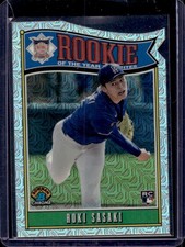 Roki Sasaki 2025 Bowman Chrome #ROY-10 Rookie of the Year Mojo