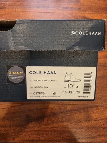 Cole Haan Men's Grand+ British Leather Chelsea Boots C37859 Brown Size 10.5 - Picture 11 of 14