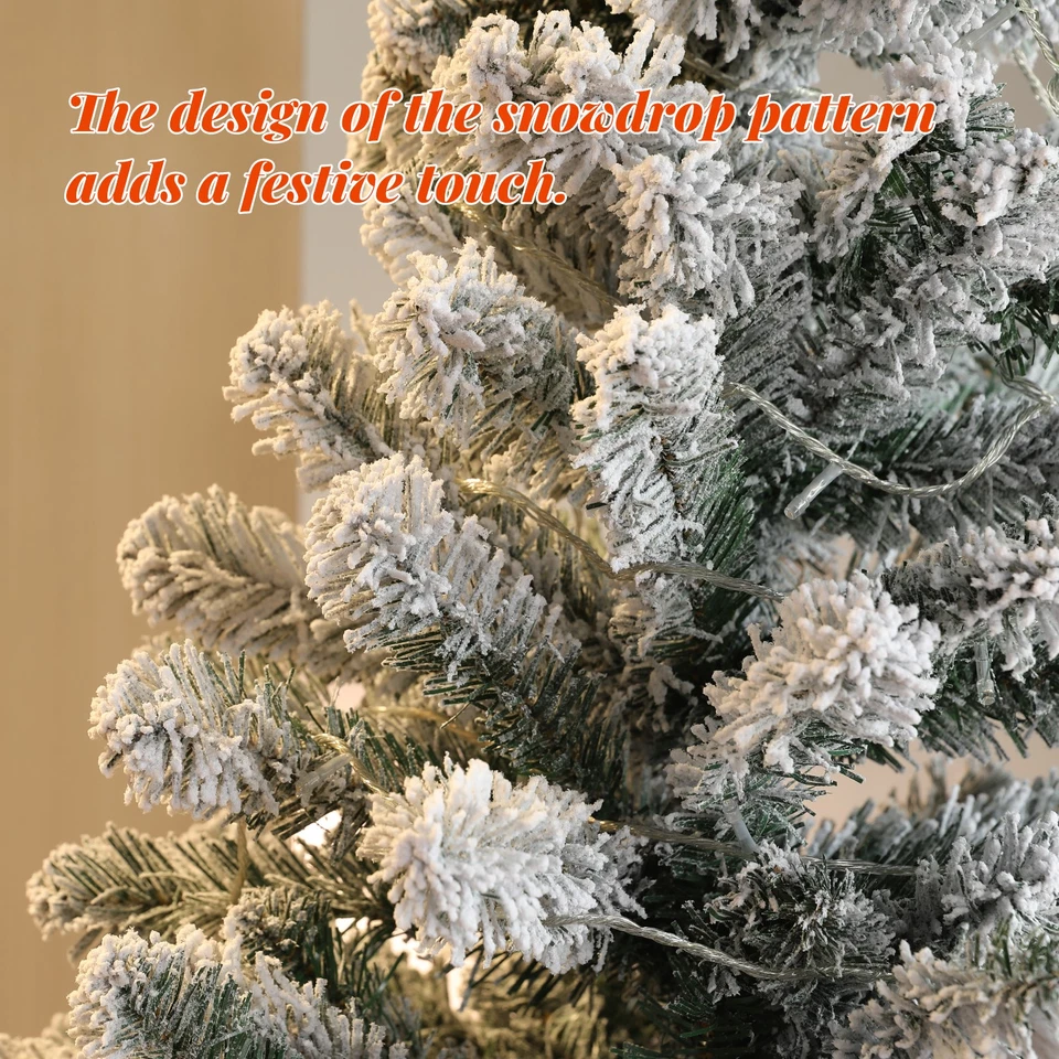 NOVAROOT Árbol de Navidad Artificial de 4,5 pies/6 pies con Luz Árbol de Navidad para Decoración del Hogar Foto 3 de 4