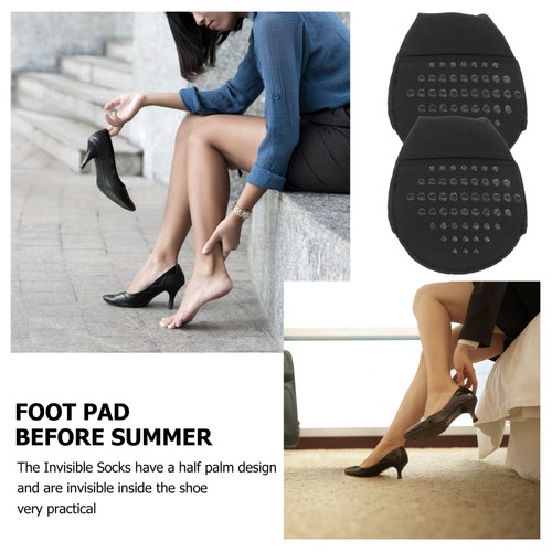 4 Pairs Anti-slip Front Foot Mat Women's Forefoot Socks Non Half - Bild 7 von 12