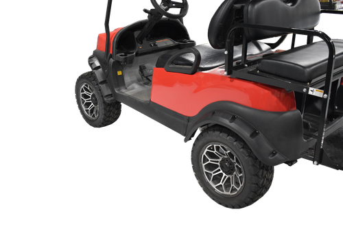 Carro de golf GTW Club Car Tempo juego de guardabarros negro acampanado - juego de 4 - Imagen 8 de 8