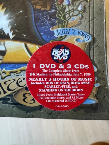 Grateful Dead Crimson White & Indigo Phila. 7/7/89 3 CD+ 1 DVD BRAND NEW SEALED - Picture 3 of 4