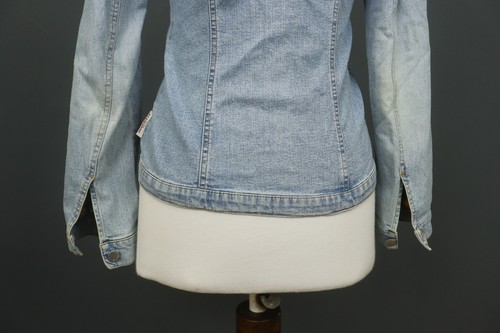 Miss Sixty Blue Cotton Long Sleeve Collared Button Front Denim Jacket Size S - Picture 10 of 15