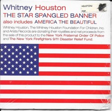 Whitney Houston The Star Spangled Banner America the Beautiful new CD Single