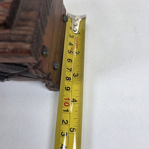 Vintage geschnitzte HOLZ SCHMUCKSCHATULLE SCHMUCKSCHATULLE - Bild 9 von 13