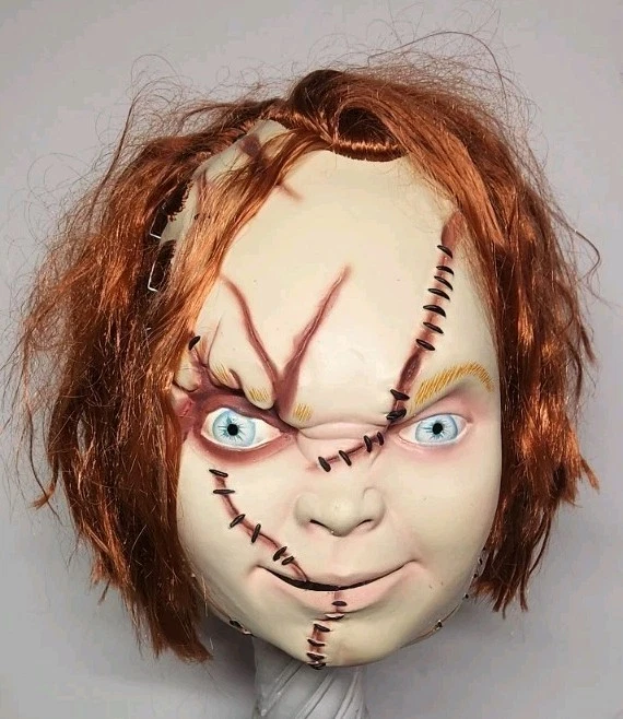 Halloween CURSE OF CHUCKY - SCARRED CHUCKY Latex Mask TOTS Officially Licensed - Image 3 of 4
