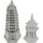 2 Pcs Japanische Gartenornamente Gartendekos Mini-Gartendekoration