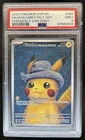 2023 Pokemon X Van Gogh Pikachu With Grey Felt Hat Black Star Promo #085 PSA 9