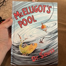 Dr. Seuss McElligot's Pool Hardcover 1974 Edition Banned Out Of Print 