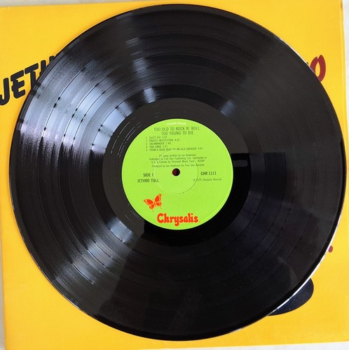 Jethro Tull – Too Old To Rock 'N' Roll: Too Young To Die! 1976 CHR 1111 LP US - Picture 5 of 5