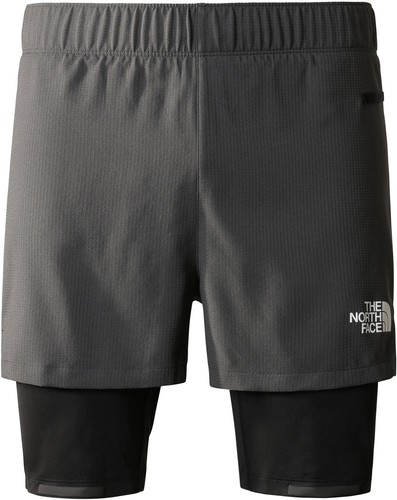 The North Face Lab Dual Mens Running Shorts Grey 2 In 1 Twin Short Run Training - Picture 4 of 5